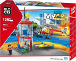 Blocki MyFireBrigade Helicopter and Control Tower / KB0812 / Constructor with 129 parts / Age 6+
