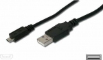 Cable USB PremiumCord USB-A - microUSB 5 m Czarny (ku2m5f)