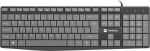 Natec Genesis Natec Nautilus black and gray - wired keyboard | Qwerty + Numerical | 13 multimedia keys | USB 2.0 | black and gray