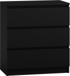 Topeshop M3 CZERŃ chest of drawers