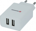 Swissten Premium Travel Charger 2 x USB 2.1А 10.5W White