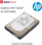 29 HP HP Disk HDD SAS 2.5'' 300GB 10K RPM dla MSA - EG000300JWSJP - Refabrykowany