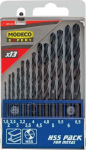 Modeco drill bit for metal HSS cylindrical 1.5 2 4.5 4 5.5 5 4.8 3 2.5 3.5 6 3.2 6.5mm zestaw (MN-60-932)
