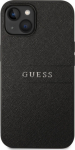 Guess PU Leather Saffiano Case for iPhone 14 Plus / Black