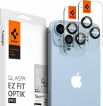 Spigen Tempered glass for the Spigen Optik camera.tr ez Fit Camera Protector Apple iPhone 14/14 Plus Black [2 PACK]