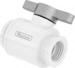 Barrow Ball Valve (10mm) G1/4 Zoll Kugelhahn, wei&szlig; - silber