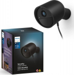 Philips Secure Camera Black, kabelgebunden, IP-Sicherheitskamera, Innen & Outside, Verkabelt & Kabellos, Wand, Schwarz, Patrone (Form)