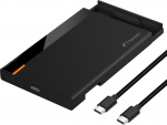 FANTEC PL-25U31 schwarz 2.5" SATA SSD Geh&auml;use 10G-Technik