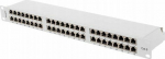 Lanberg Patch Panel 48 port 1U 19" kat.6 FTP shielded gray - Patch Panel 19" 1U kat.6 Shielded FTP 48 gray ports