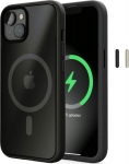 Woodcessories Clear Case MagSafe Matte Black iPhone 14
