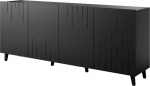 Cama MEBLE BARI chest of drawers 200x42x82 black matt