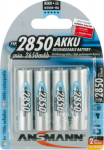 1x4 Ansmann NiMH rech. battery 2850 Mignon AA 2650 mAh