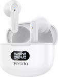 Yesido Headphones Headphones TWS19 (ENC) Bluetooth 5.3 WHITE / BIAŁY