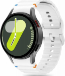 Tech-Protect kellarihm Silicone Sport Samsung Galaxy Watch4/5/5 Pro/6/7/FE, valge