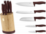 Berlinger Haus KNIFE SET BERLINGER HAUS BH-2754 LEONARDO W BAMBOO BLOCK