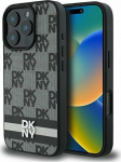 DKNY DKNY DKHCP16LPCPTSSK iPhone 16 Pro 6.3'' czarny/black hardcase Checkered Pattern & Printed Stripes