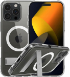 Spigen Spigen Caseology Capella MagSafe Kickstand, clear white silver - iPhone 16 Pro Max