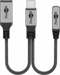 Wentronic Adapter USB Goobay RB74524 USB-C - Jack 3.5mm + USB-C Czarny (RB74524)