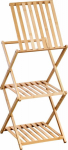 Kesper Bamboo shelf with three shelves, 67 cm