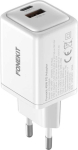 FoneKit GaN PD 48 W Quick Charger, USB-C + USB-A, white