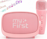 myFirst Voice 2 zestaw do karaoke: Wireless microphone and speaker with sound modification effects pink