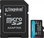 KIN Kingston Technology 1TB microSDXC Canvas Go Plus Gen4 200MB/s A2 U3 V30 Card + Adapter
