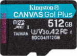 KIN Memory Card microSD 512GB Canvas Go! Plus 200MB/s A2 U3 V30