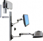 ERGOTRON LX WALLMOUNT SYSTEM W/CPU HOLD, MED SILV CPU HOLD 32IN 2.3-11KG