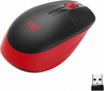 Logitech M190 - Optical mouse - red