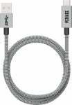 Kabel USB Yenkee USB-A - USB-C 1 m Silver (YCU 331GY)