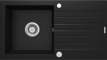 Deante ANDANTE granite sink 1-chamber with drainer Black (ZQZ N113)