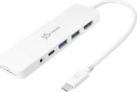 j5create USB-C MULTI-PORT, HUB WITH POWERDELIVERY - WHITE