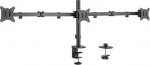 Gembird MA-D3-01 Adjustable desk 3-display mounting arm (rotate, tilt, swivel), 17&rdquo;-27&rdquo;, up to 7 kg