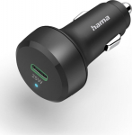 Hama PD/QC 3.0 1x USB-C 25W czarny - Car Charger | USB-C | 25W | Quickcharge