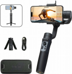 Gimbal Hohem Gimbal 3-os. Phone stabilizer / Smartphone + Lampa Led / Hohem Isteady Mobile+ Kit 2024