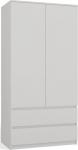 Topeshop SZAFA MALWA B bedroom wardrobe/closet 5 shelves 2 door(s) White