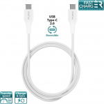 Kabel USB Puro USB-C - USB-C 1 m White