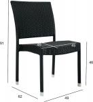 Chair WICKER-3 black