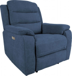Recliner armchair MIMI with electric mechanism, blue