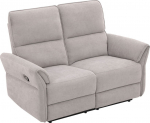 Recliner sofa DAMIKA 2-seater with electric mechanism, grey