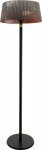 TunaBone Electric Standing Patio Heater, Double clear halogen heating lamps | TB1821SH-01 | Patio heater | 2100 W | Black