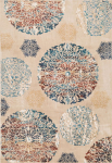 Carpet ZOE-4, 133x190cm, golden/beige