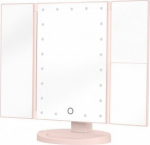 Humanas Cosmetic Mirror Makeup Mirror Humanas HS-ML04 z backlight LED - pink