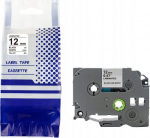 Tape BROTHER TZE-231 12mm x 8m black on white replacement