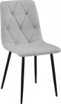 Leobert Krzesło LIBRA - light gray fabric / black legs x 1