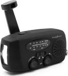 H&auml;daabi FM raadio Nedis, v&auml;ndaga d&uuml;namo, taskulamp+akupank