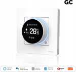 MOES ZigBee Star Ring Smart Thermostat, GC Water/Gas Boiler, White