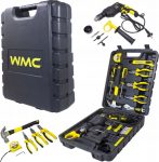 Tool Kit 59el (hammer drill 750W, drill bits, beaten, szczypce, screwdrivers, hammer) w walizce