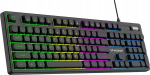 Keyboard Wozinsky WKG-200 z membrane gaming roller rainbow - czarna