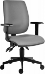 Office chair FLOW black fabric, lower leg, AR40 armrests